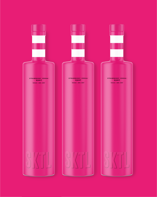 SKTL STRAWBERRY VODKA 3 PACK